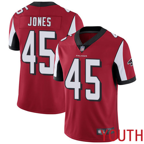 Atlanta Falcons Limited Red Youth Deion Jones Home Jersey NFL Football #45 Vapor Untouchable